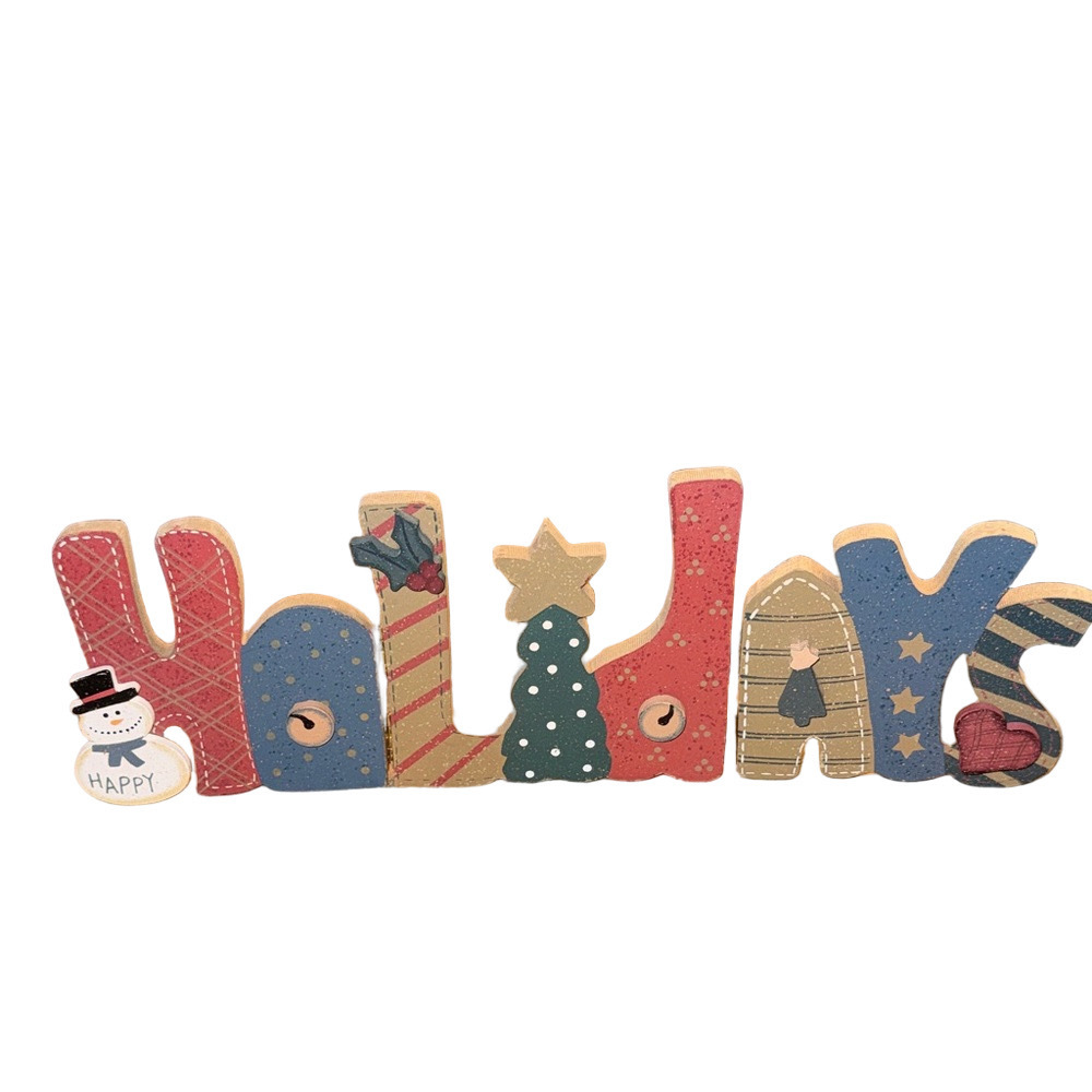 Festive Rustic Wooden Holiday Decor Sign